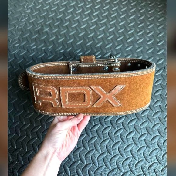 RDX Leather Weightlifting Belt Small - Picture 1 of 2